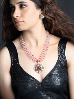 Joules By Radhika - Blushing Bloom Necklace Set