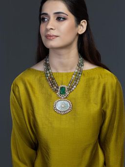 Joules By Radhika - Emerald Muse Pendant Necklace