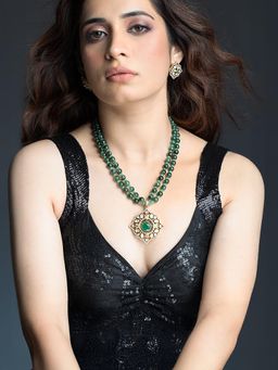 Joules By Radhika - Verdant Grace Necklace Set