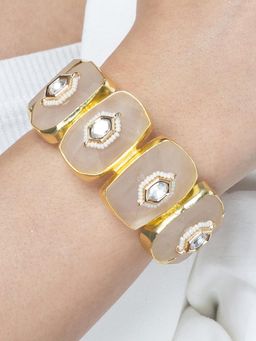 Joules By Radhika - Blush Pink Enamel Bracelet