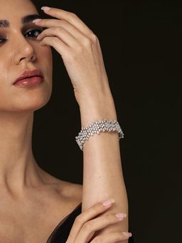 Joules By Radhika - Silver Filigree Loose Bracelet