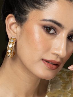 Joules By Radhika - Polki Halo Hoops