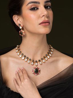 Joules By Radhika - Elegant Heritage Long Necklace Set