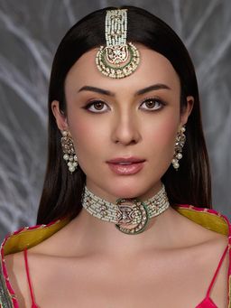 Joules By Radhika - Divine Dazzle Bridal Ensemble Necklace Set