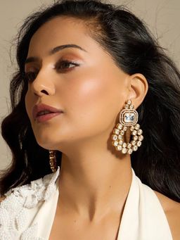 Joules By Radhika - Polki Sphere Elegance Earrings