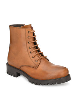CARLO ROMANO - Solid Tan Leather Ankle Boot
