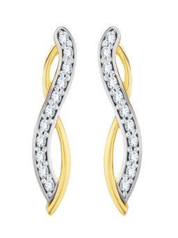 WHP Jewellers - Linear Wave Diamond Earring
