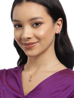 Zavya - Rose Petal Harmony 925 Sterling Silver Flower Pattern Jewelry Set