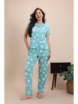 Zivame - Women Green Shirt & Pyjama