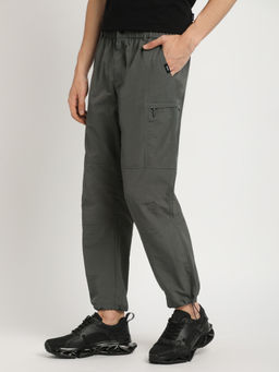 The Bear House - Men Solid Relaxed Fit Trackpant