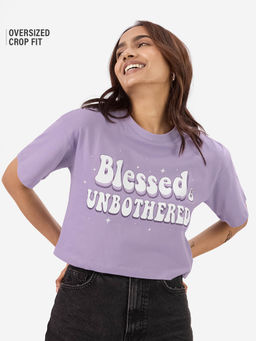 The Souled Store - Blessed and Unbothered Women Oversized T-Shirt