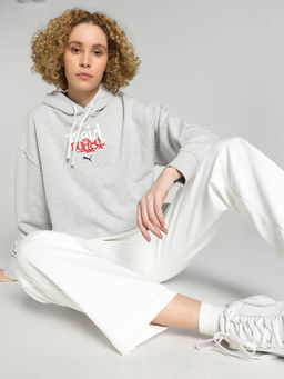 Puma - x X-GIRL Women Grey Hoodie