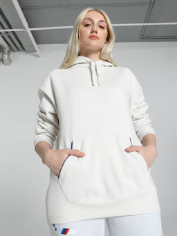 Puma - BMW M Motorsport Women Grey Relaxed Fit Hoodie