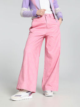 Puma - x KIDSUPER Women Pink Relaxed Fit Pant
