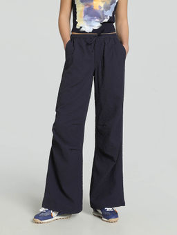 Puma - YONA Women Blue Oversized Parachute Pant