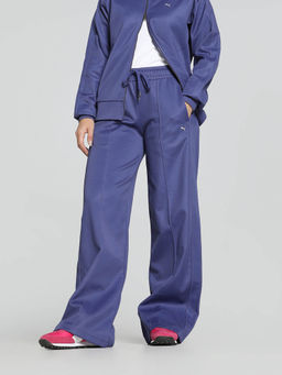 Puma - T7 Women Blue Relaxed Fit Trackpant