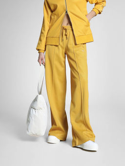 Puma - T7 Women Mustard Relaxed Fit Trackpant