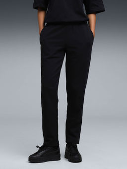 Puma - WARDROBE Essentials Women Black Logo Trackpant