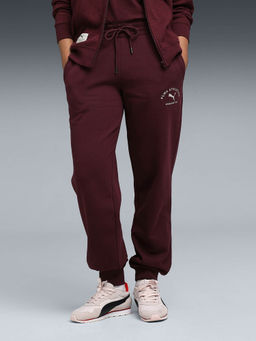 Puma - CLASS Women Maroon Cotton Fleece Joggers