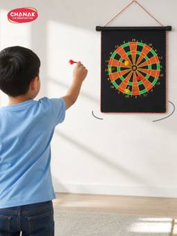 Chanak - Dual Sided Magnetic Dart Board Game for Kids