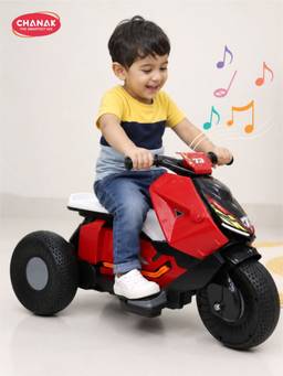 Chanak - Electric Kids Bike with Music, Fwd/Rev Drive, Wide Tire