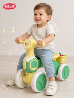 Chanak - Push Bikes for Kids with Music, Lights & Storage Basket
