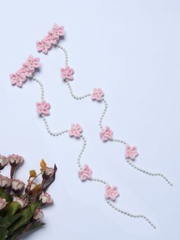 FUNKRAFTS - Trendy Floral Beads String Hair Clips (Pack Of 2)