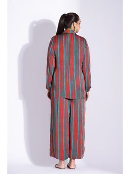 Studio Surbhi - Red Stripes Relaxed Co-Ord (Set of 2)