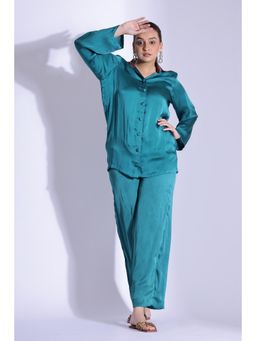 Studio Surbhi - Teal Printed Co-Ord (Set of 2)