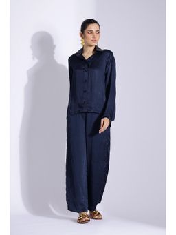 Studio Surbhi - Navy Blue Printed Co-Ord (Set of 2)