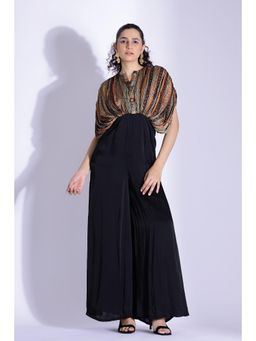 Studio Surbhi - Multi-Coloured Hand Draped Kaftan Style Jumpsuit