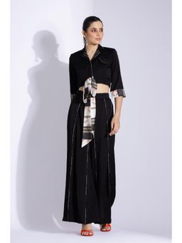 Studio Surbhi - Black Printed Co-Ord (Set of 2)