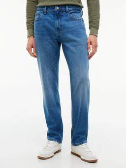 Tommy Hilfiger - Mid-Wash Slim Fit Mid Rise Jeans