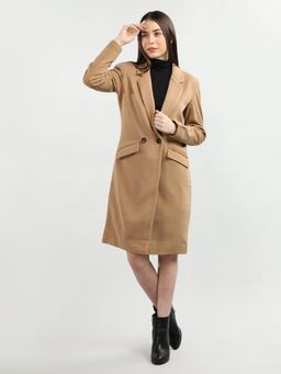 DLANXA - Women Winter Wear Stylish Beige Coat