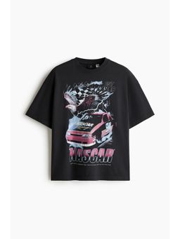 H&M - Men Black Oversized Fit T-Shirt