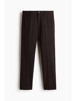H&M - Men Brown Slim Fit Tailored Trousers