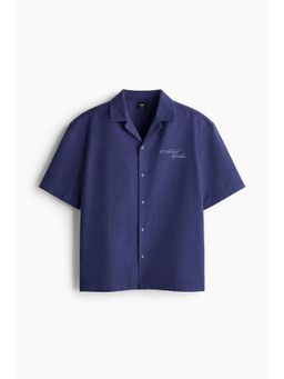 H&M - Men Blue Regular Fit Polo Shirt