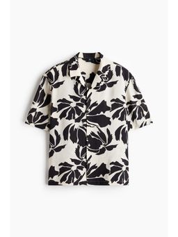 H&M - Men White Relaxed Fit Resort Shirt