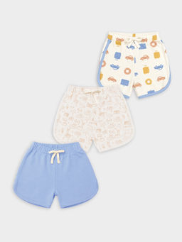 Mi Arcus - Cotton Printed Shorts Kids Multi-Color (Pack Of 3)