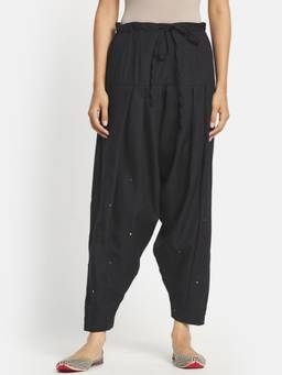 Fabindia - Black Wool Ankle Length Salwar
