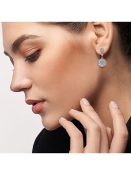 Silberry - 925 Sterling Silver Wheel Dangle Earrings For Womens And Girls