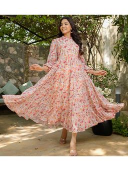 Noun - Women Elise Floral Print Maxi Dress- Multi-Color