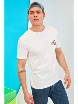 Trendyol - Man White T-Shirt