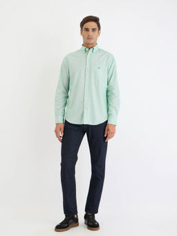GANT - Men Green Stripes Casual Shirt
