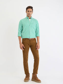 GANT - Men Green Stripes Casual Shirt