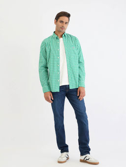 GANT - Men Green Checks Casual Shirt