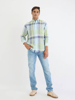 GANT - Men Green Checks Casual Shirt