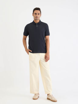 GANT - Men Black Solid Short Sleeves Polo T-Shirt