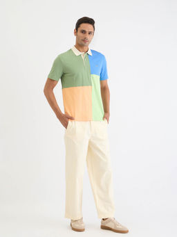 GANT - Men Multi Color-Block Short Sleeves Polo T-Shirt