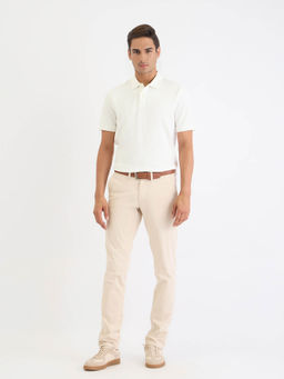 GANT - Men White Solid Short Sleeves Polo T-Shirt